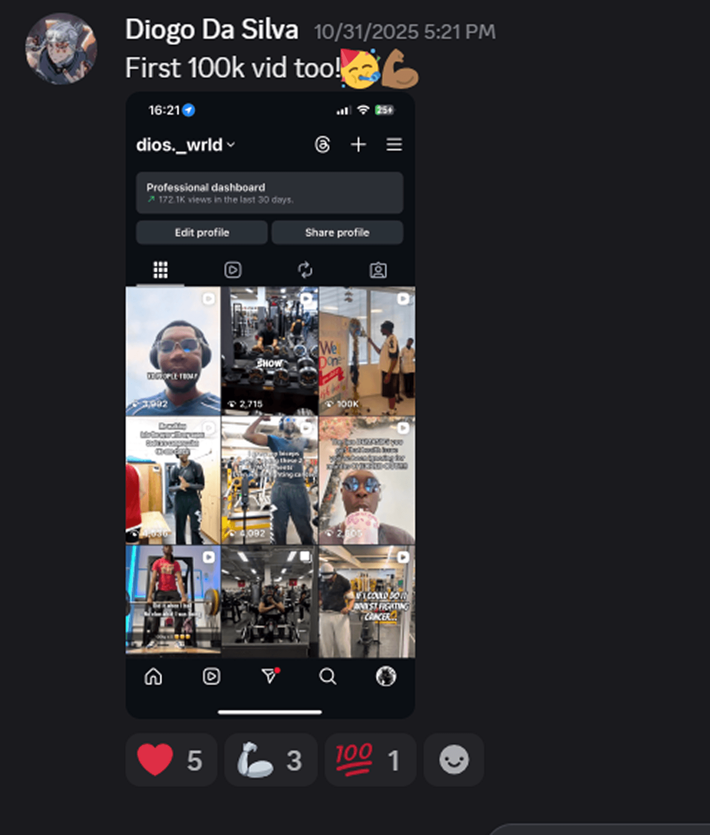 First 100K video — now pulling 172,000 monthly views