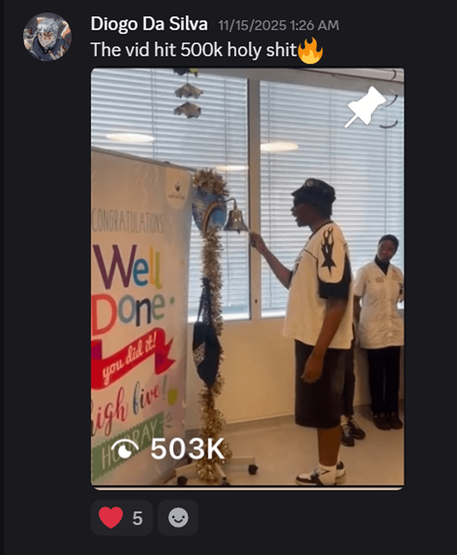 Video hits 500,000 views