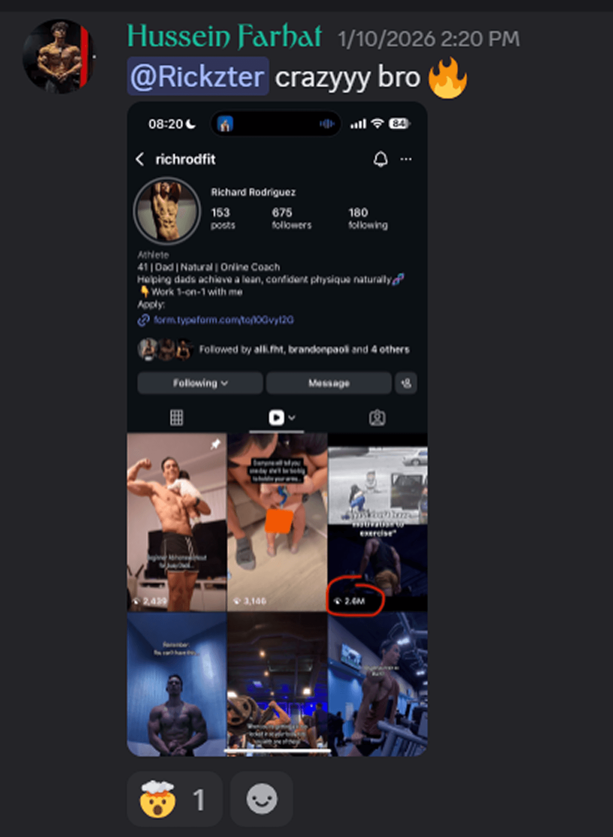 Reel hits 2.6 million views